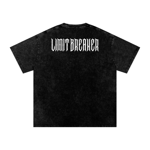 LB NOIR Snow Washed Oversized Tee