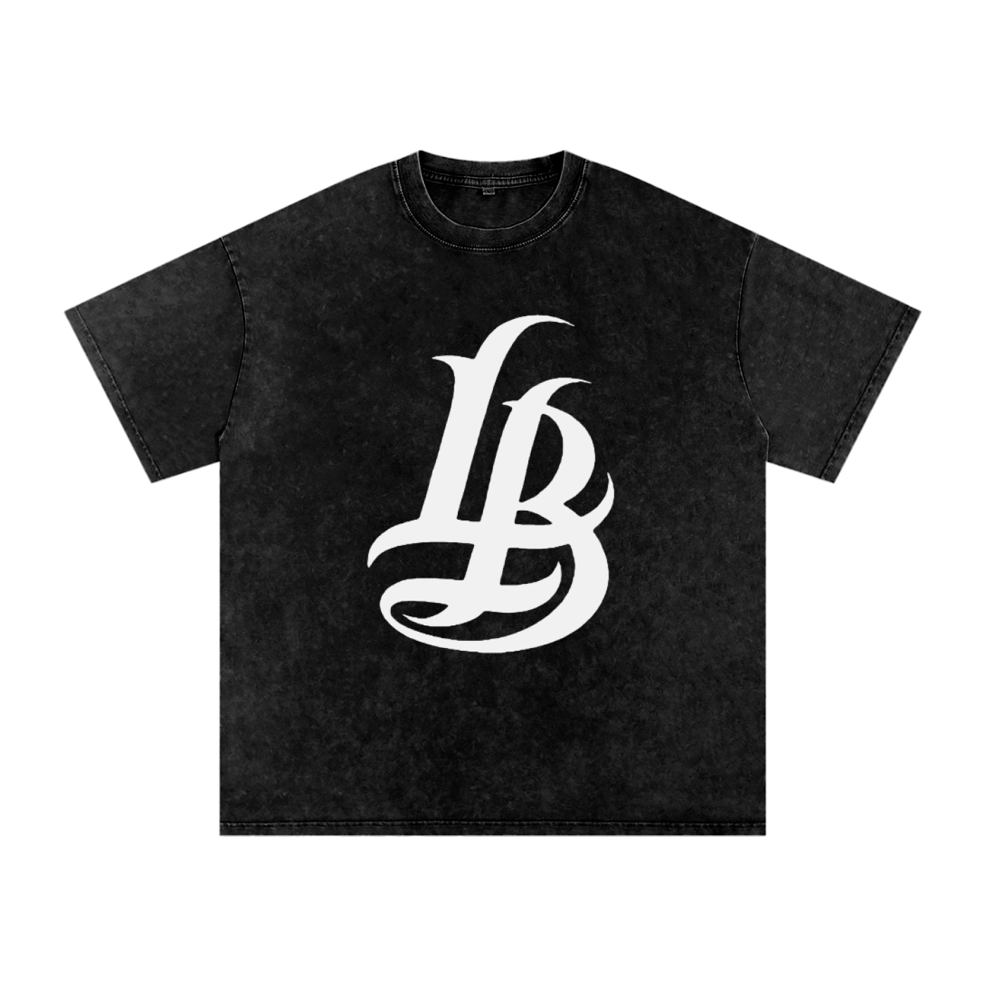 LB NOIR Snow Washed Oversized Tee